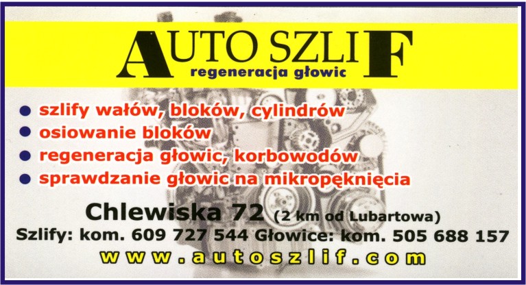 Auto Szlif - regeneracja głowic